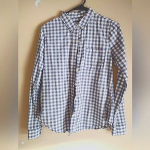 Forever 21 Gingham Button Down Blouse